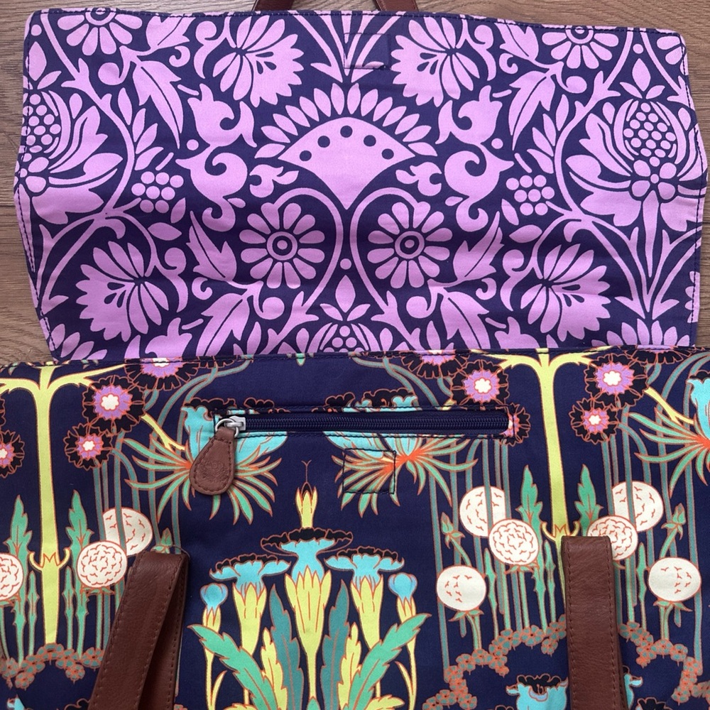Amy Buttler‎ by Kalencom Women’s Duffle Bag Navy Sari Flower 2009 Collection - Picture 6 of 15